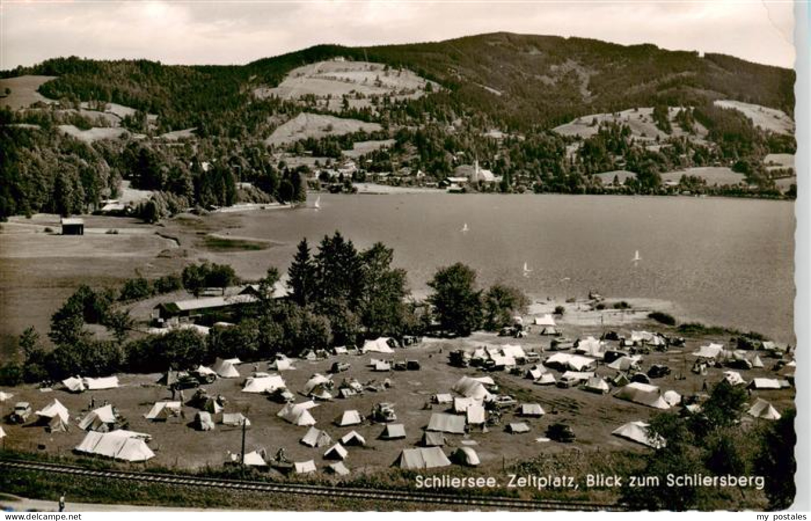 73885661 Schliersee Zeltplatz Blick Zum Schliersberg Schliersee - Schliersee