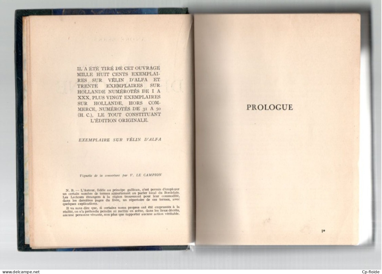 LIVRE . " LES ESPRITS DE GARONNE " . ANDRÉ BERRY . DÉDICACE DE L'AUTEUR À FRANÇOIS PIERRE-ALYPE - Réf. n°311L -