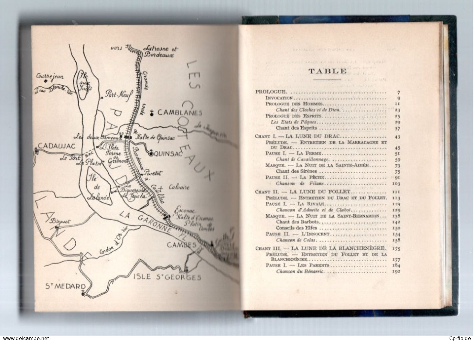 LIVRE . " LES ESPRITS DE GARONNE " . ANDRÉ BERRY . DÉDICACE DE L'AUTEUR À FRANÇOIS PIERRE-ALYPE - Réf. n°311L -