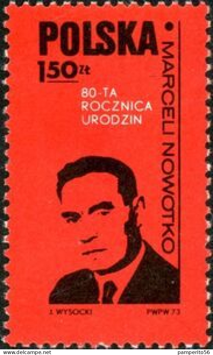 POLONIA - AÑO 1973 - 80º Aniversario De Marceli Nowotko, 1.893 - 1.942. Político. - Usados - Usados