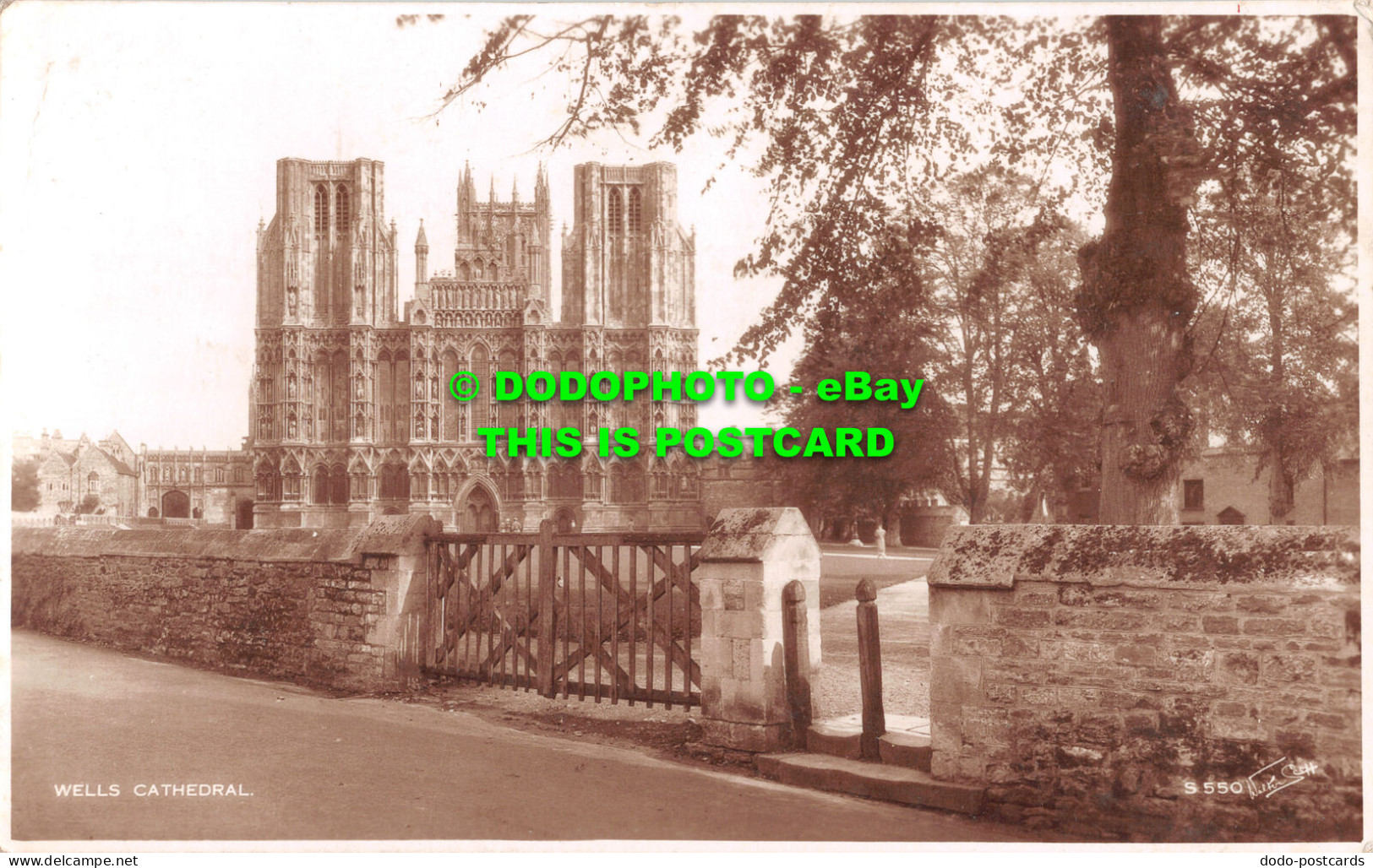 R506854 Wells Cathedral. S550. Walter Scott. RP. 1938 - Welt