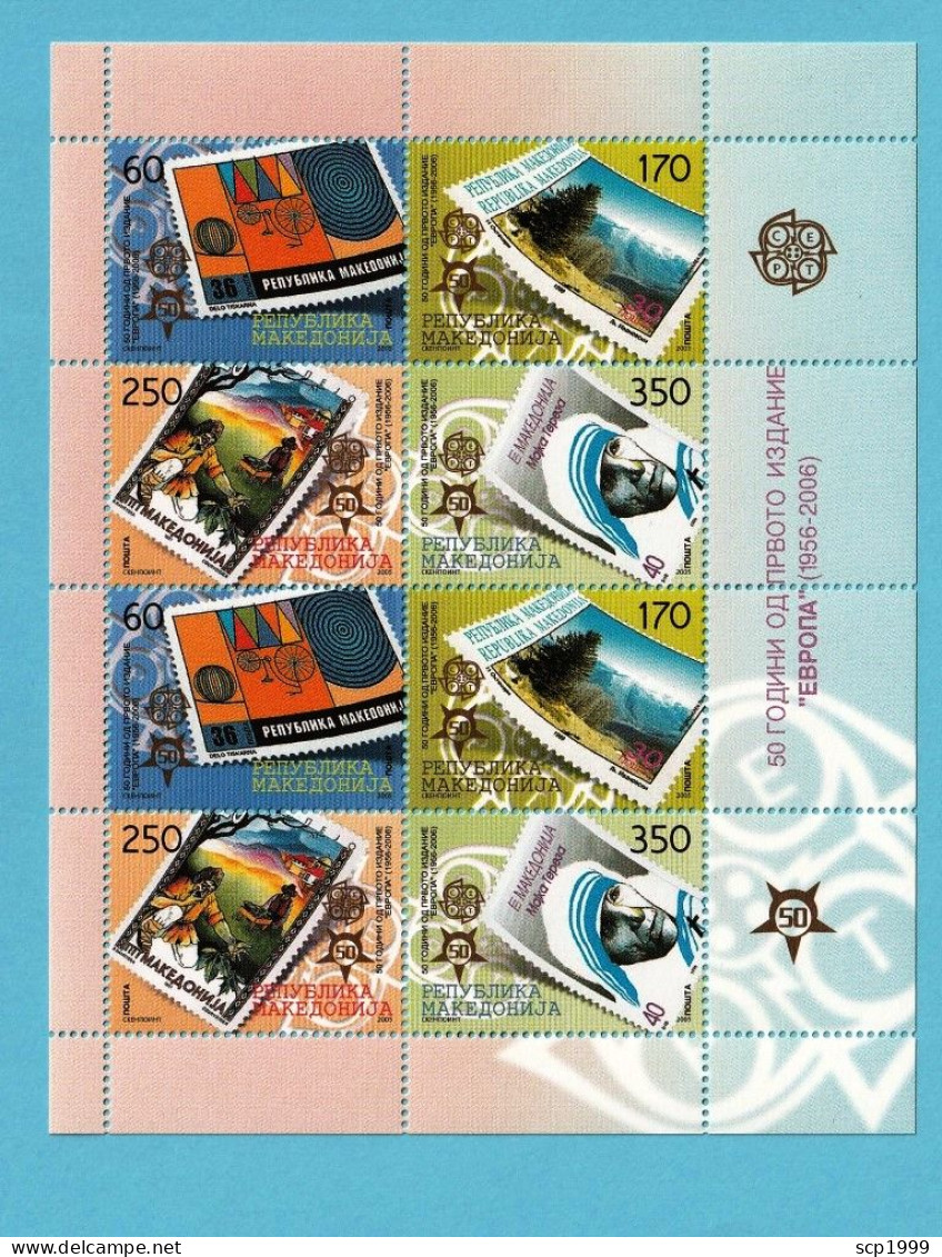 Macedonia 2006 - Europa 50 Years Stamps Mini-sheet MNH - Autres - Europe