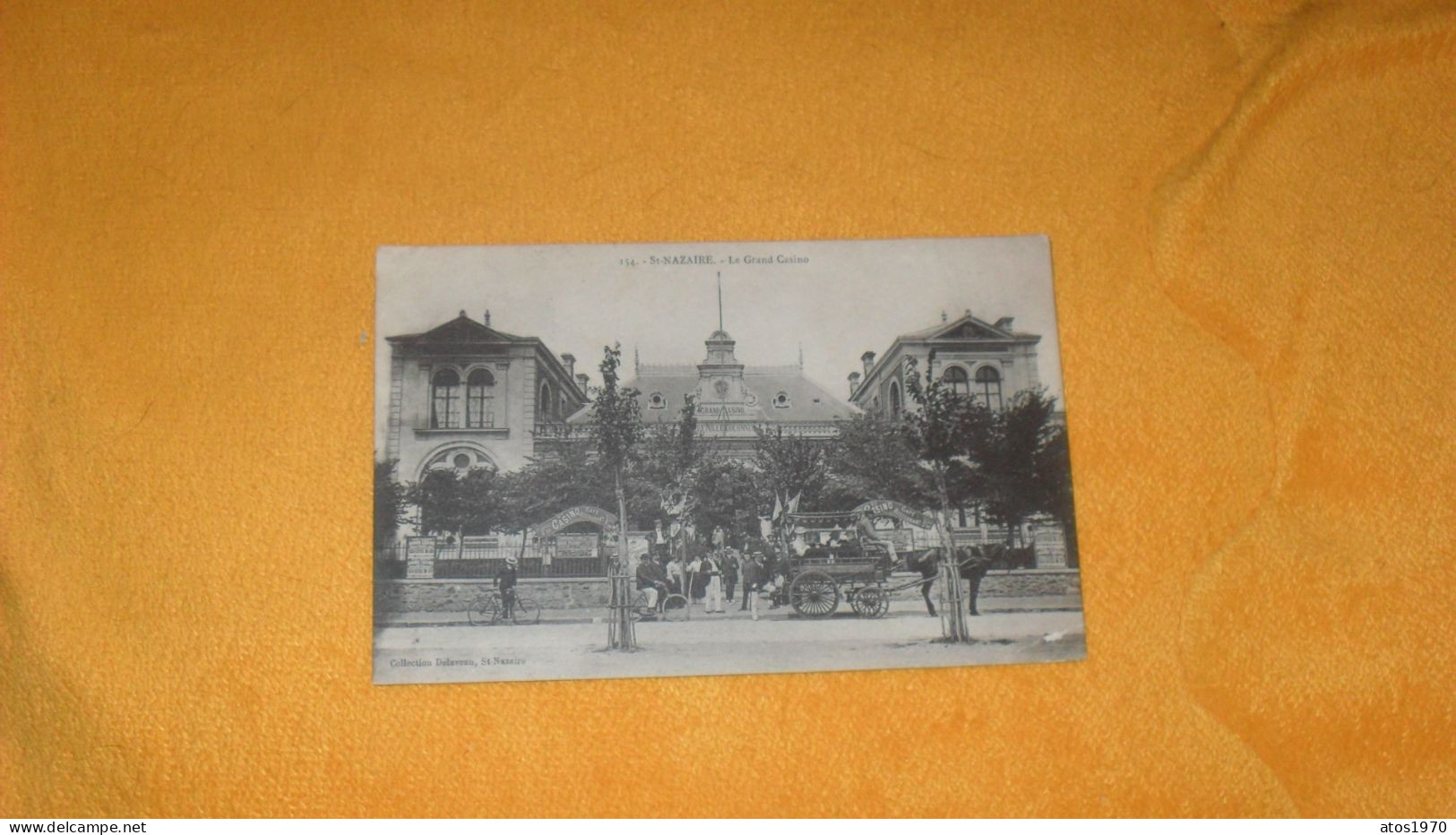 CARTE POSTALE ANCIENNE CIRCULEE DE 1908../ ST NAZAIRE.- LE GRAND CASINO...CACHETS + TIMBRES - Saint Nazaire