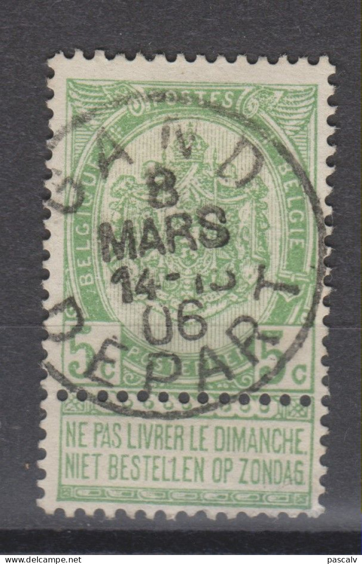 COB 56 Oblitération Centrale GAND DEPART - 1893-1907 Armarios