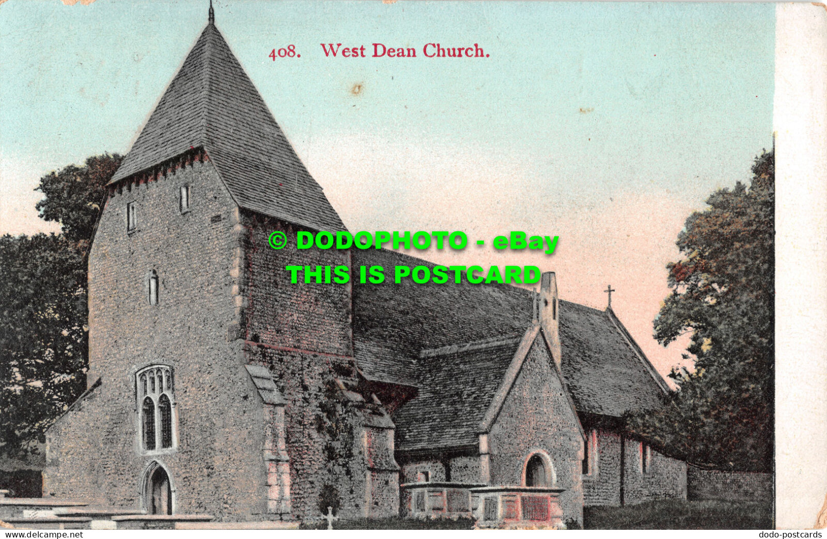 R506859 408. West Dean Church. W. Brooker - Welt