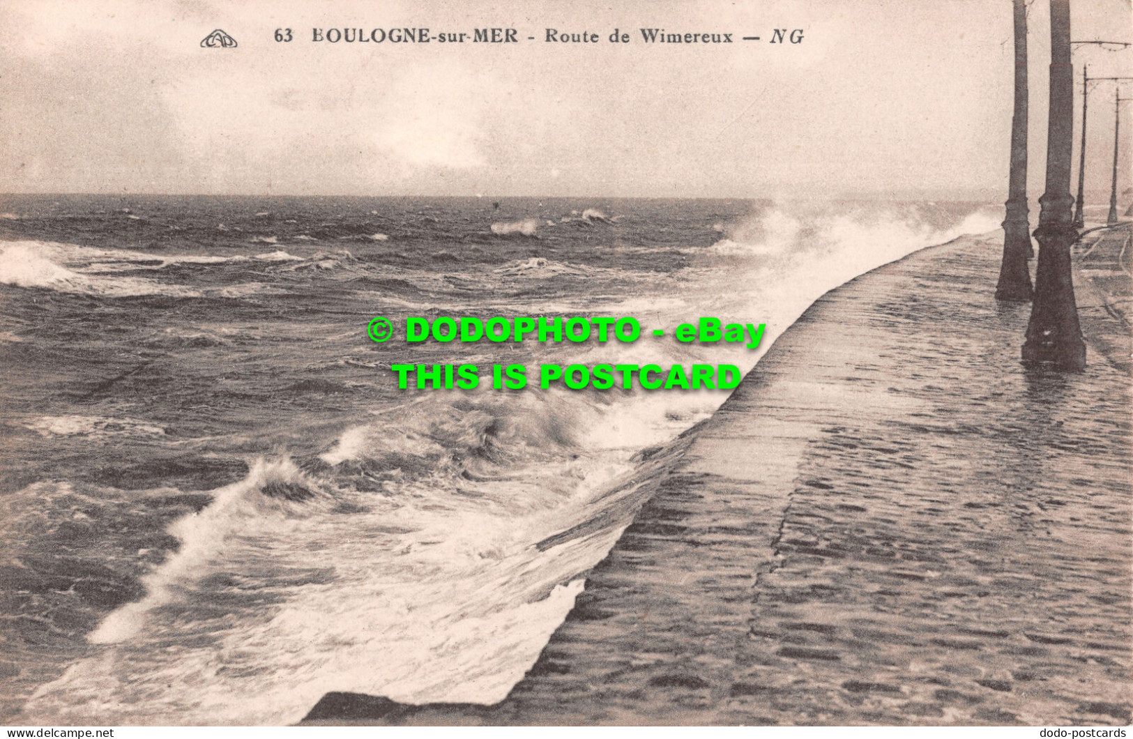 R506610 CAP. 63. Boulogne Sur Mer. Route De Wimereux. NG. Arts Photomecaniques - Welt