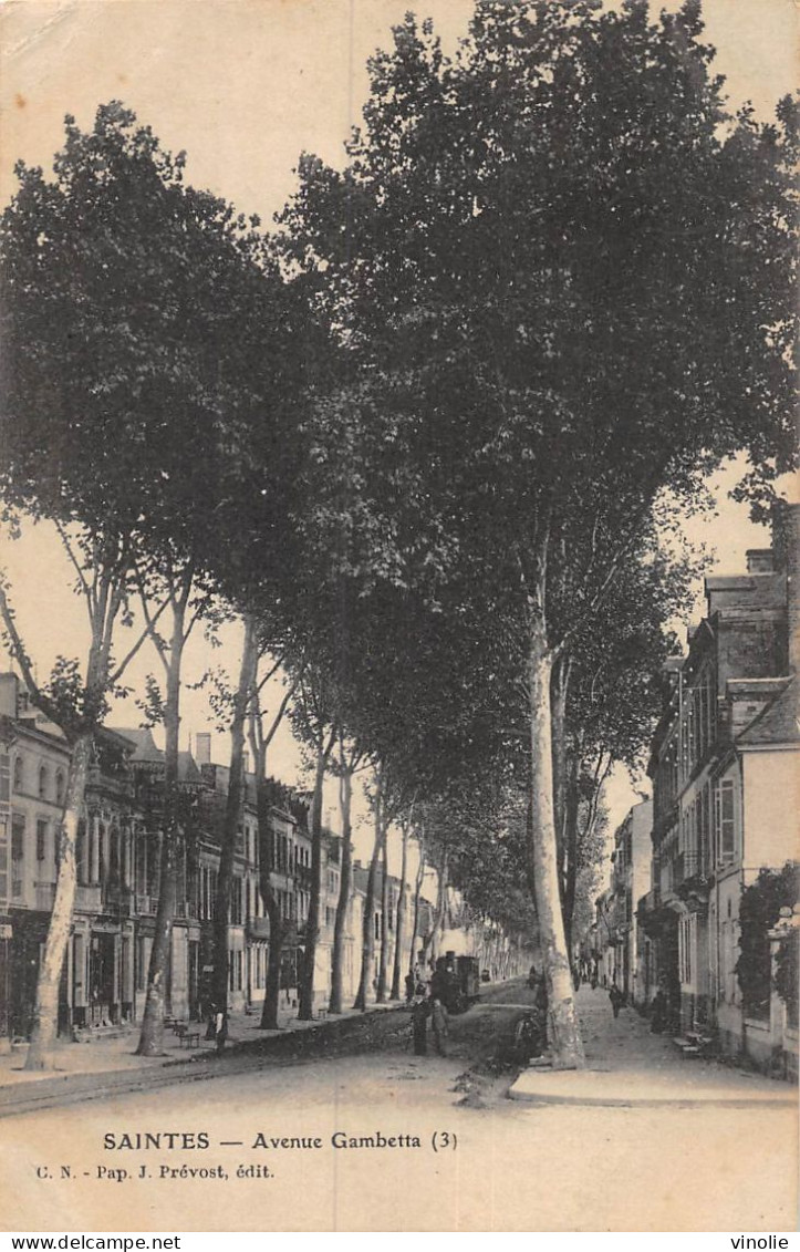 24-5041 : SAINTES. AVENUE GAMBETTA  AVEC LE CHEMIN DE FER DEPARTEMENTAL. TACOT - Saintes