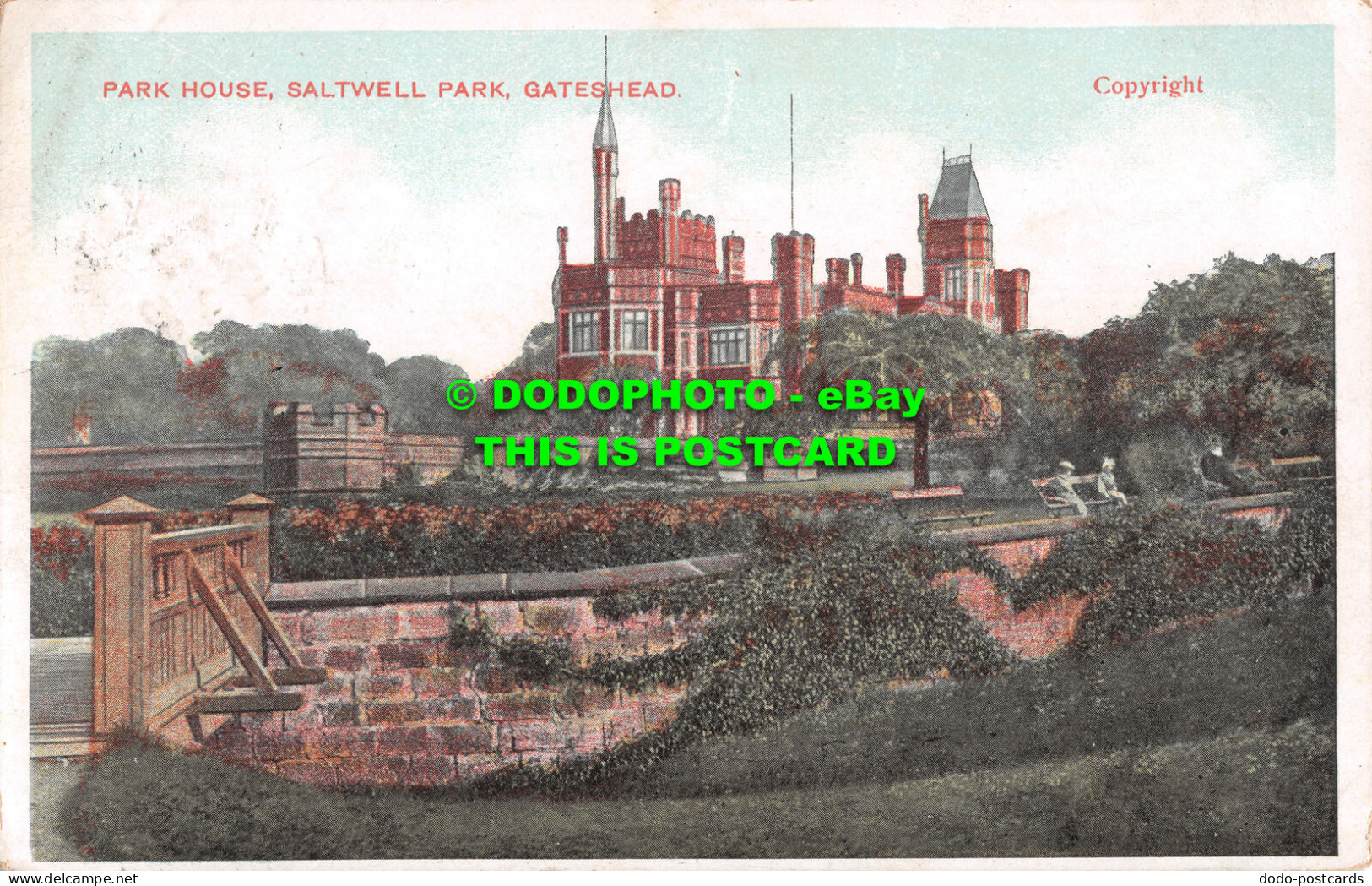 R506616 Park House. Saltwell Park. Gateshead. 1905 - World