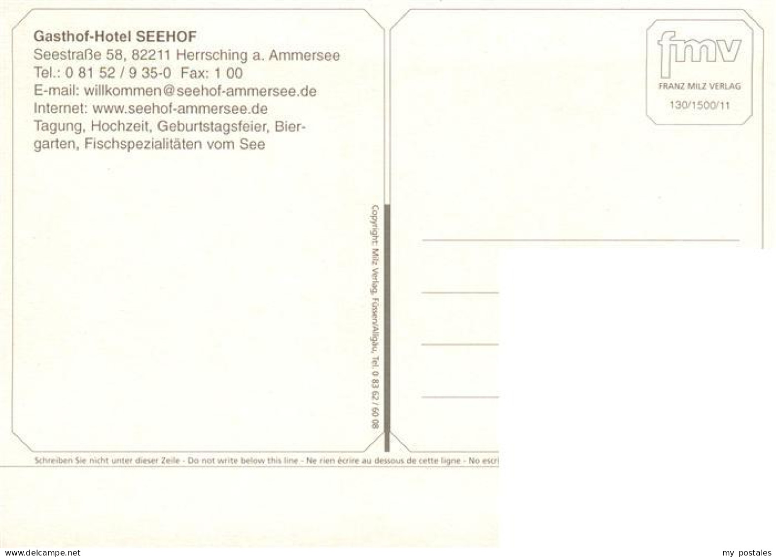 73885503 Herrsching Ammersee Gasthof Hotel Seehof Biergarten Fliegeraufnahme Her - Herrsching