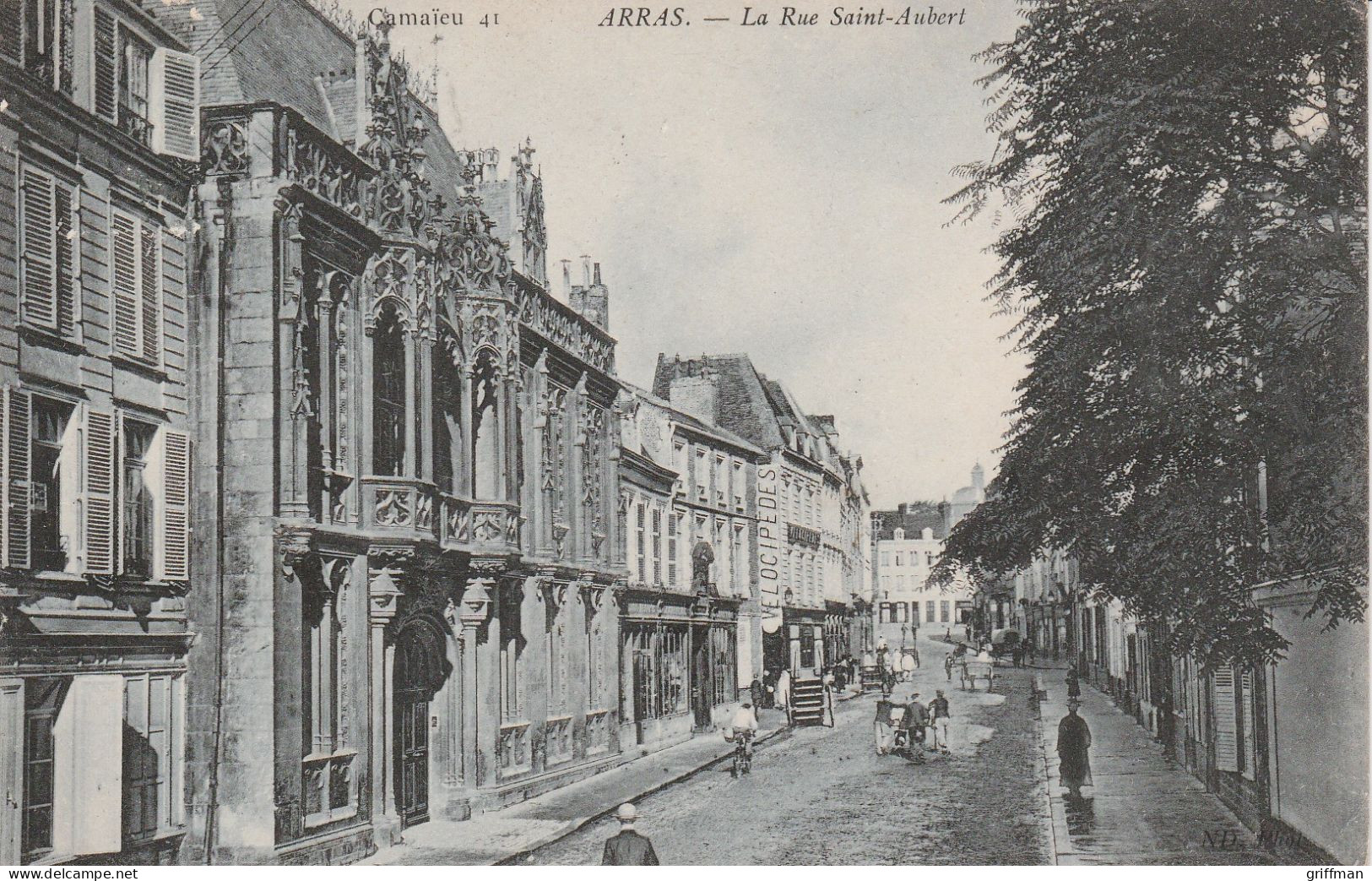 ARRAS LA RUE SAINT AUBERT 1905 TBE - Arras