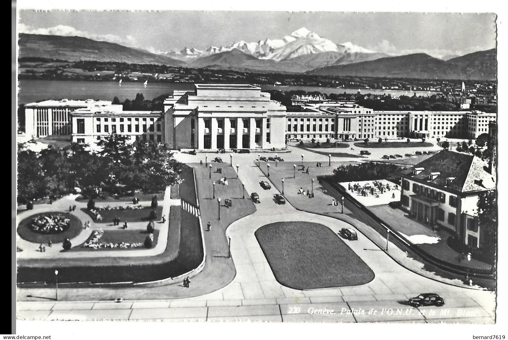 Suisse - Geneve - Palais De L'O.N.U. Et Le Mont Blanc - Genève