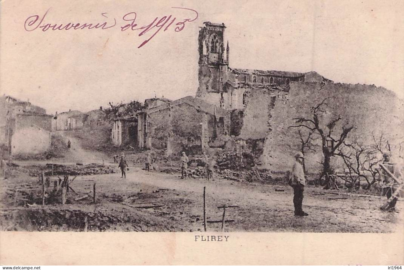 FLIREY EN RUINES - Oorlog 1914-18