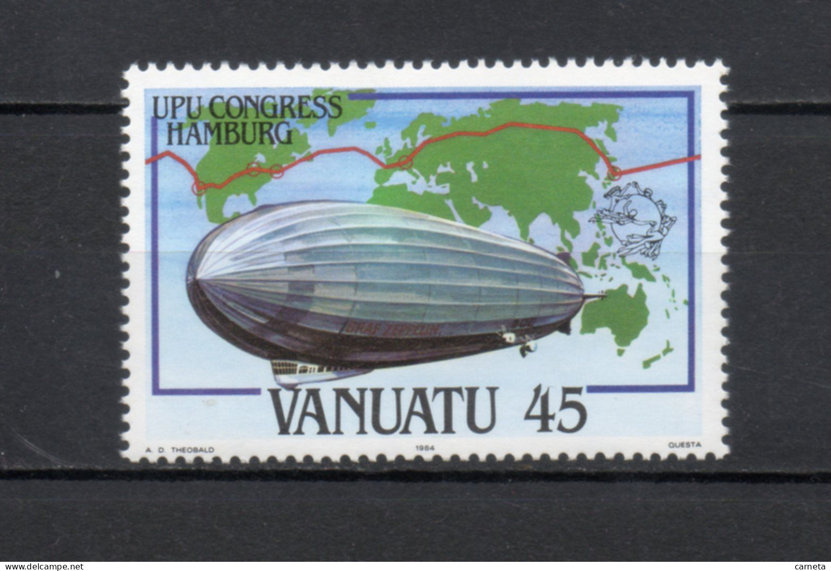 VANUATU    N° 694    NEUF SANS CHARNIERE  COTE  2.30€    DIRIGEABLE UPU - Vanuatu (1980-...)