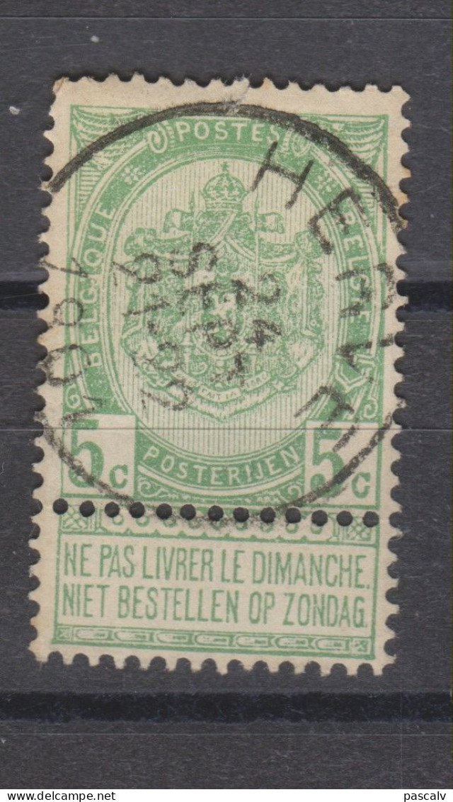 COB 56 Oblitération Centrale HERVE - 1893-1907 Wappen