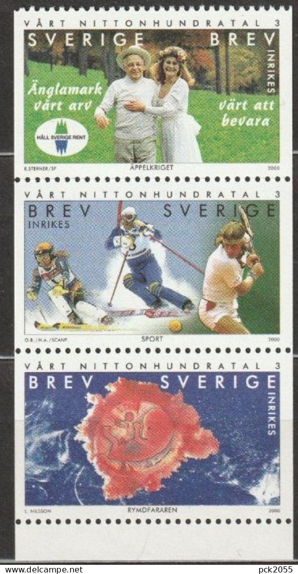 Schweden 2000 Mi-Nr.2169 - 2171 ** Postfrisch Das 20. Jahrhundert ( 7746 ) - Unused Stamps