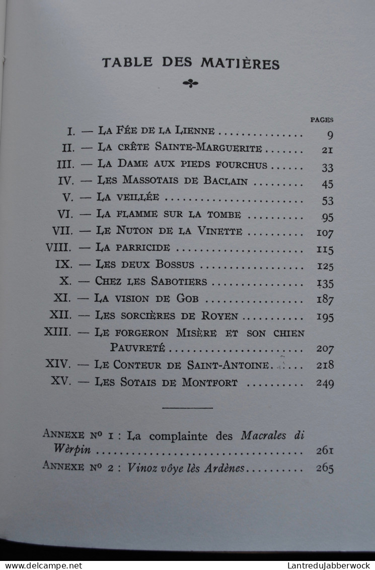 Louis BANNEUX L'Ardenne Mystérieuse Régionalisme Illustrations Alfred Martin Contes Légendes Folklore Histoires Macrales - Belgium