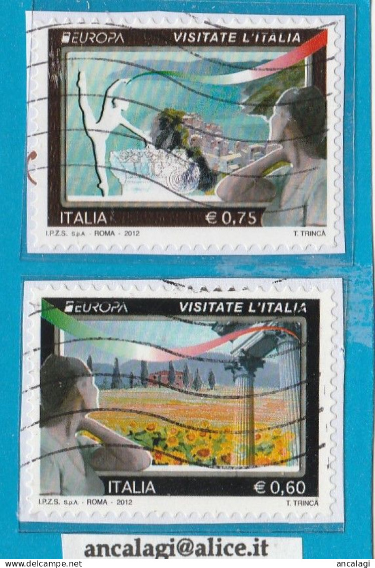USATI ITALIA 2012 - Ref.1210A "EUROPA: Visitate L'Italia" 1 Val. - - 2011-20: Afgestempeld