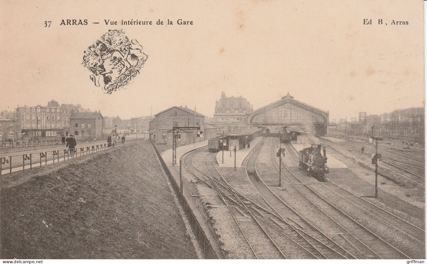 ARRAS VUE INTERIEURE DE LA GARE TBE - Arras