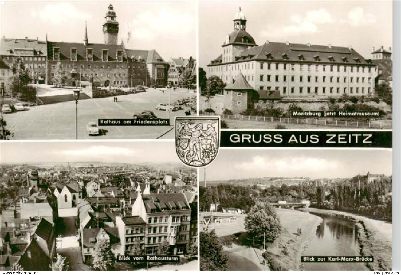 73885388 Zeitz Rathaus Am Friedensplatz Moritzburg Jetzt Heimatmuseum Panorama B - Zeitz