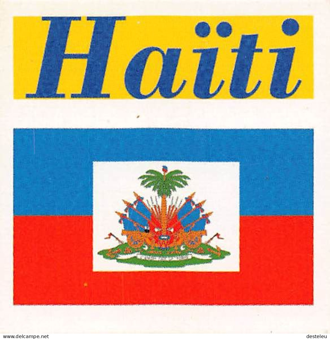 Flag Chromo - Haiti - 5 X 5 Cm - Otros & Sin Clasificación