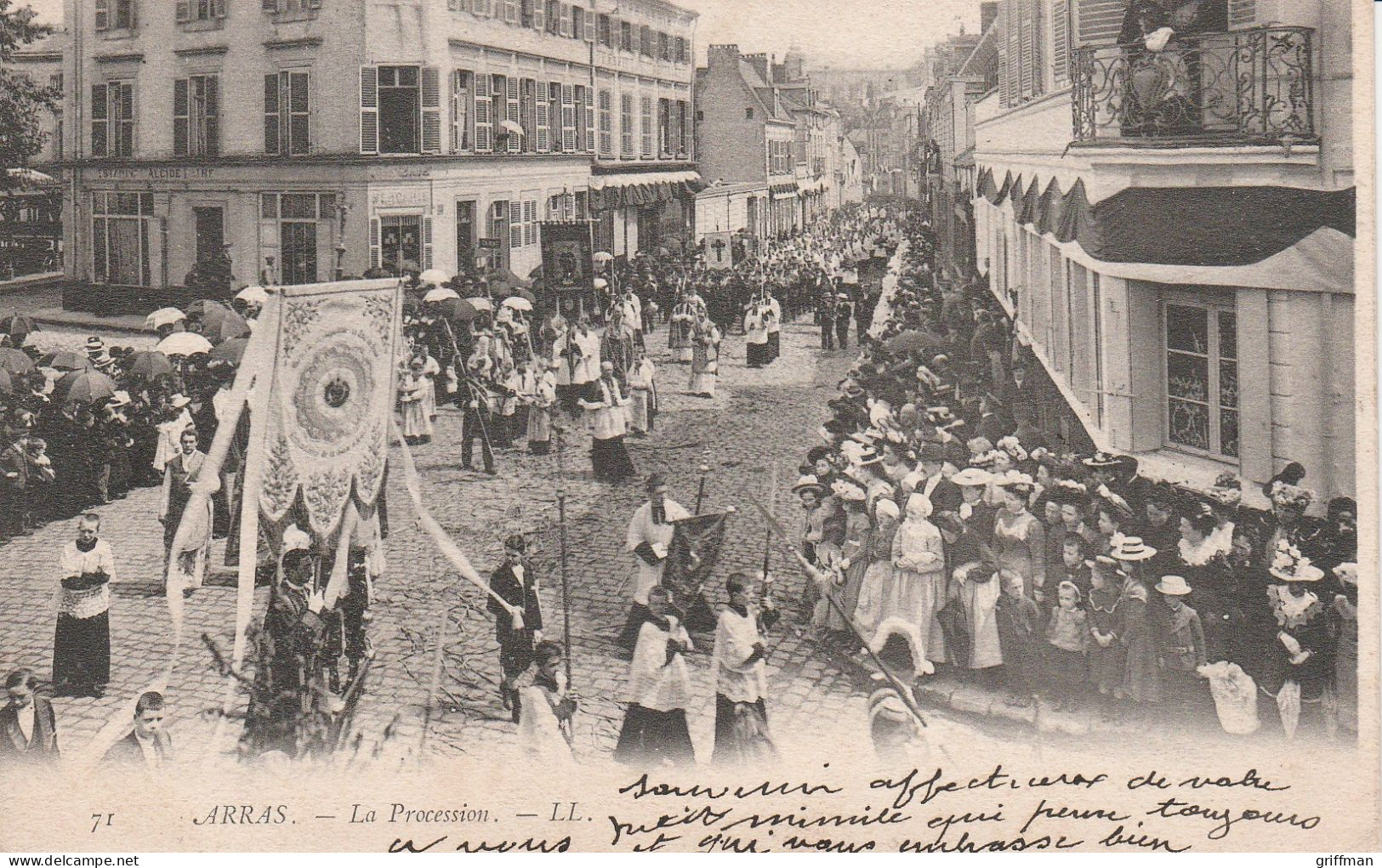 ARRAS LA PROCESSION 1903 PRECURSEUR TBE - Arras