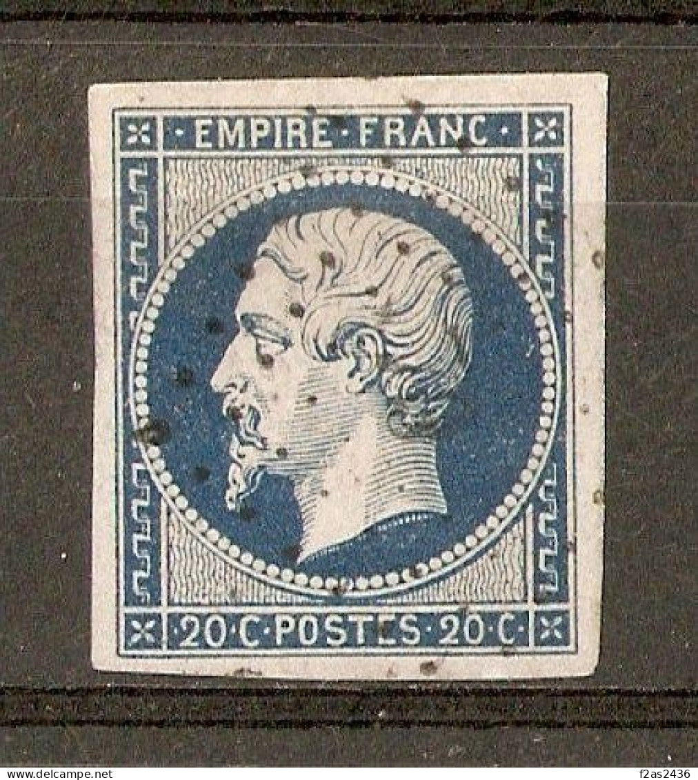 1854 - Napoléon 20c. Bleu Foncé YT 14Aa (type I) - 1853-1860 Napoléon III