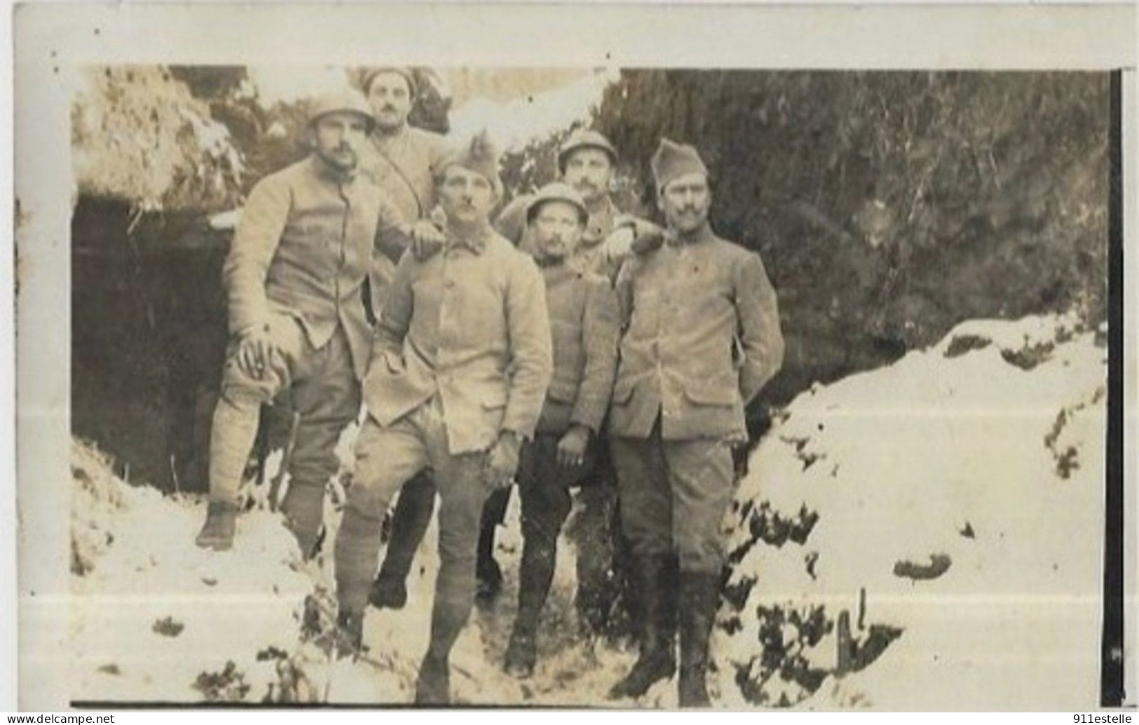 Les POILUS  1 Soldat  A Signé BOUSSAGEON Au PUY SAUZET . CREUSE 23  ( Voir Verso ) - War 1914-18