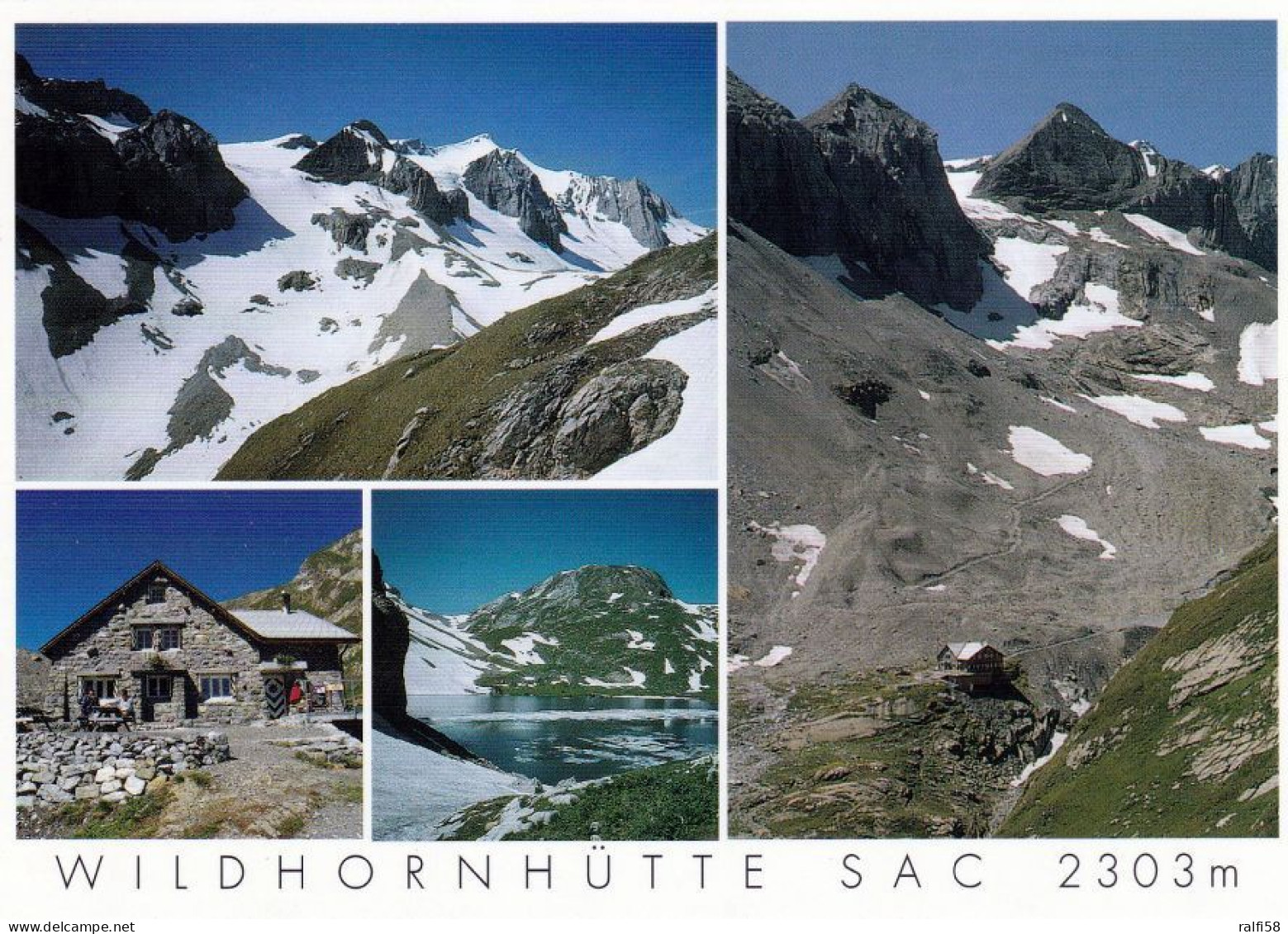 1 AK Schweiz * Die Wildhornhütte SAC Im Berner Oberland - Kanton Bern * - Bern