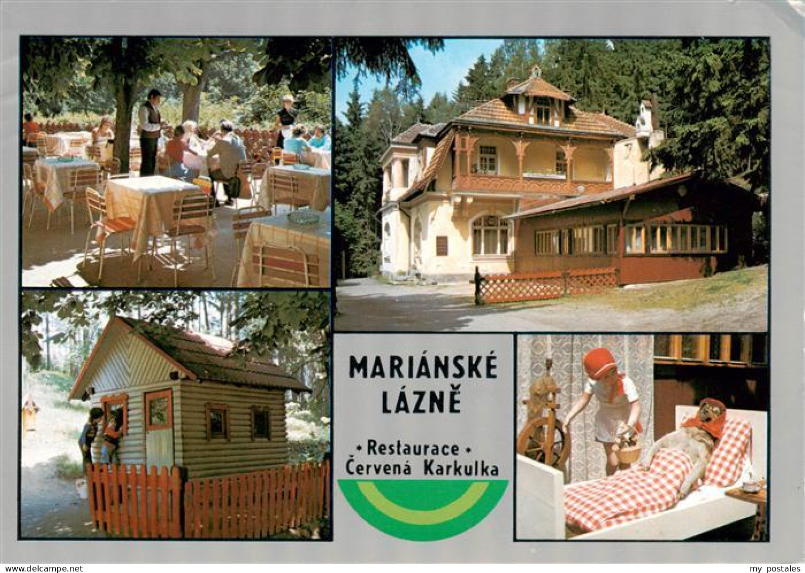 73885349 Marianske Lazne Marienbad CZ Restaurace Cervena Karkula Freiterrasse Ma - Czech Republic