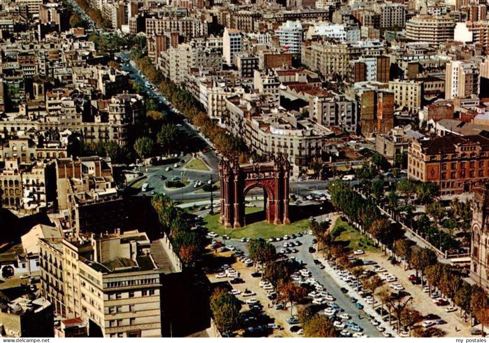 73885337 Barcelona Cataluna Arco Del Triunfo Avenida De San Juan Fliegeraufnahme - Andere & Zonder Classificatie