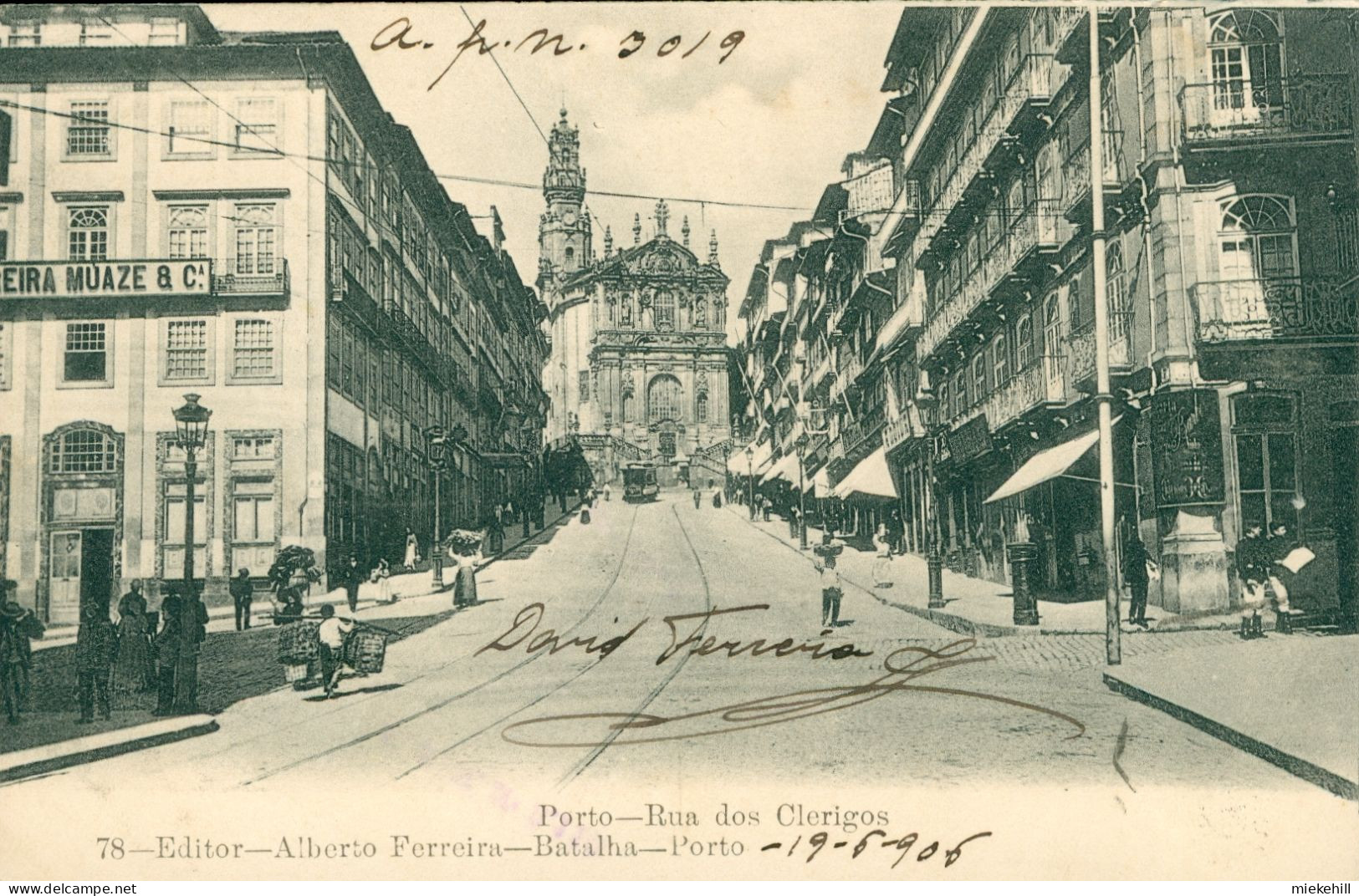 PORTO-RUA DES CLERIGOS-tramway - Porto