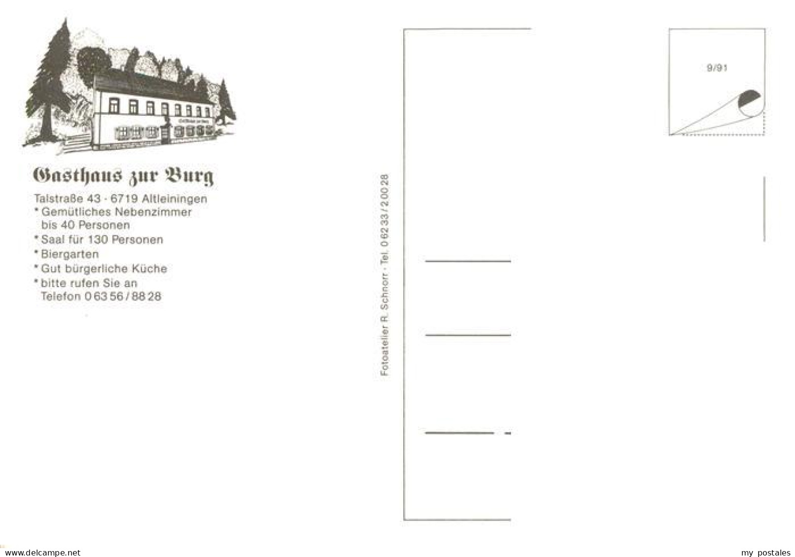 73885280 Altleiningen Gasthaus Zur Burg Gastraum Garten Burgruine Altleiningen - Sonstige & Ohne Zuordnung