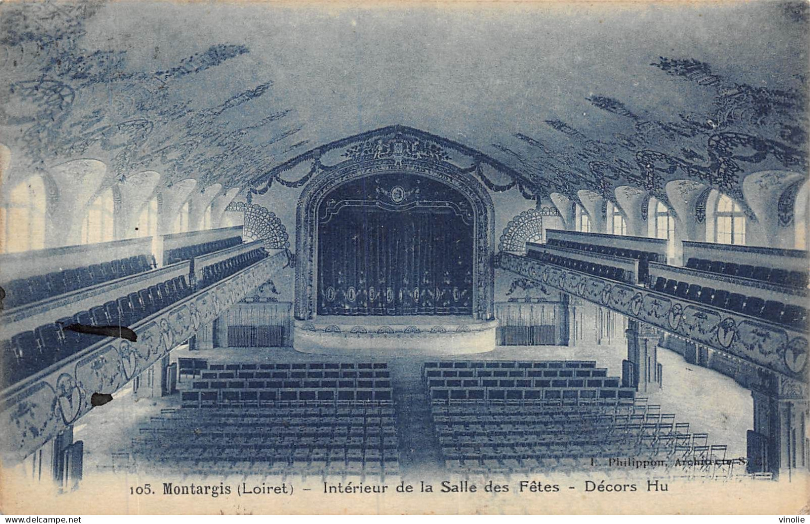 24-5046 : MONTARGIS. INTERIEUR DE LA SALLE DES FETES - Montargis