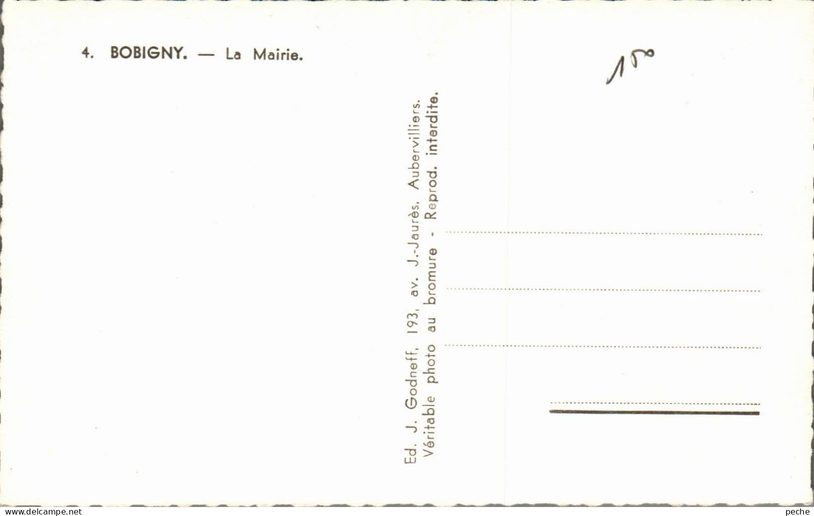 N°996 W -cpsm Bobigny -la Mairie - - Bobigny