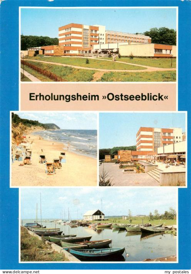 73885243 Ueckeritz Ueckeritz Usedom Erholungsheim Ostseeblick Strandpartie Boots - Altri & Non Classificati