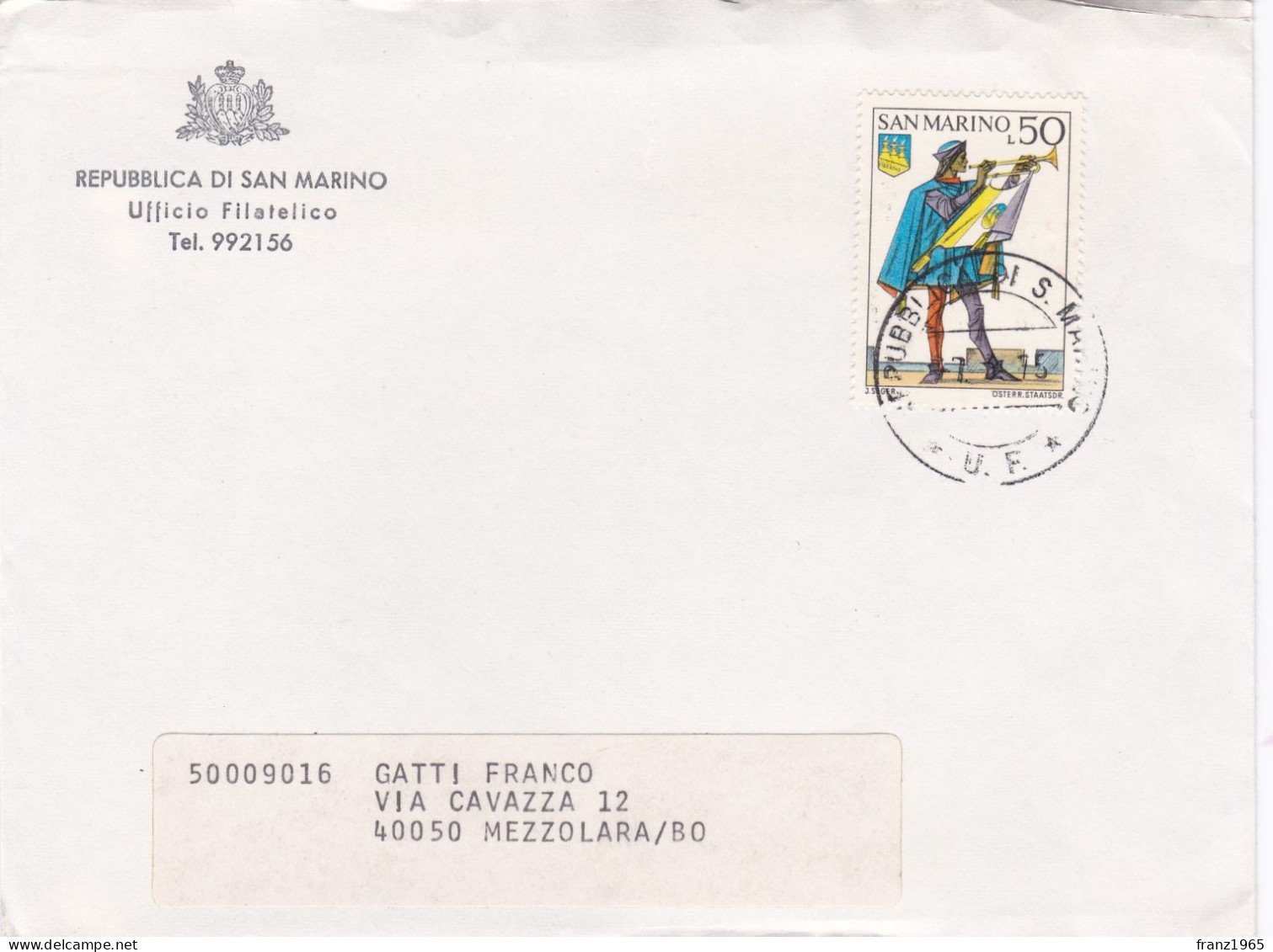 From San Marino To Italy - 1975 - Lettres & Documents