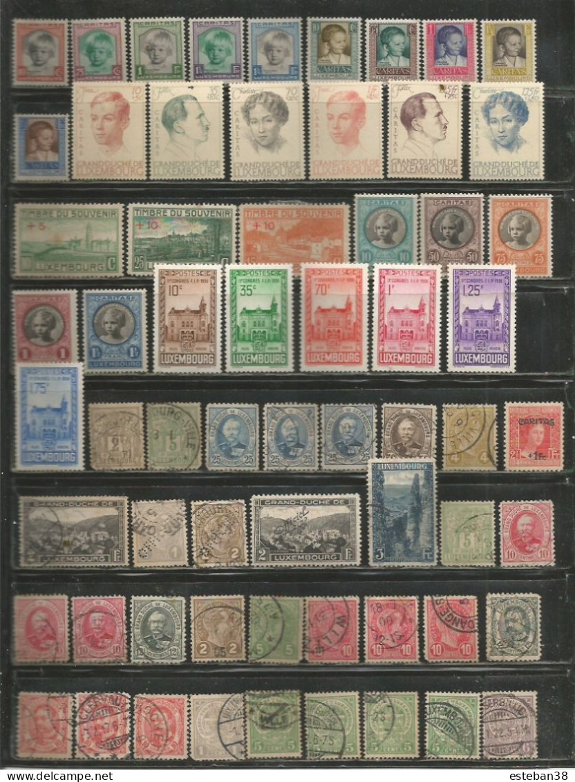 Luxembourg Timbres Diverses - Colecciones