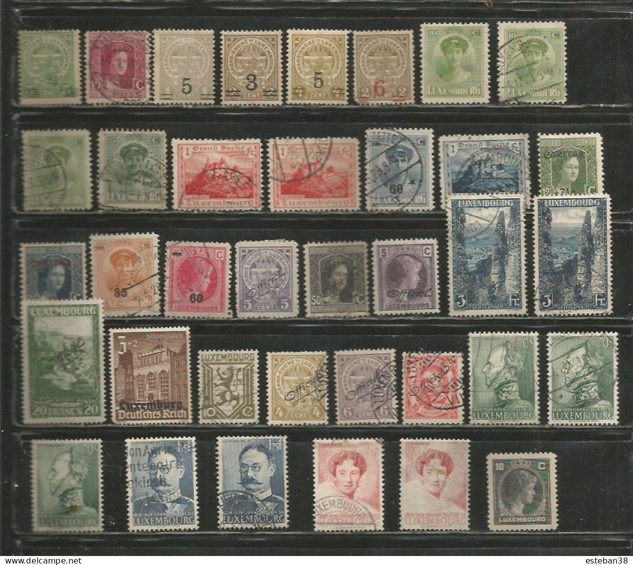 Luxembourg Timbres Diverses - Collections
