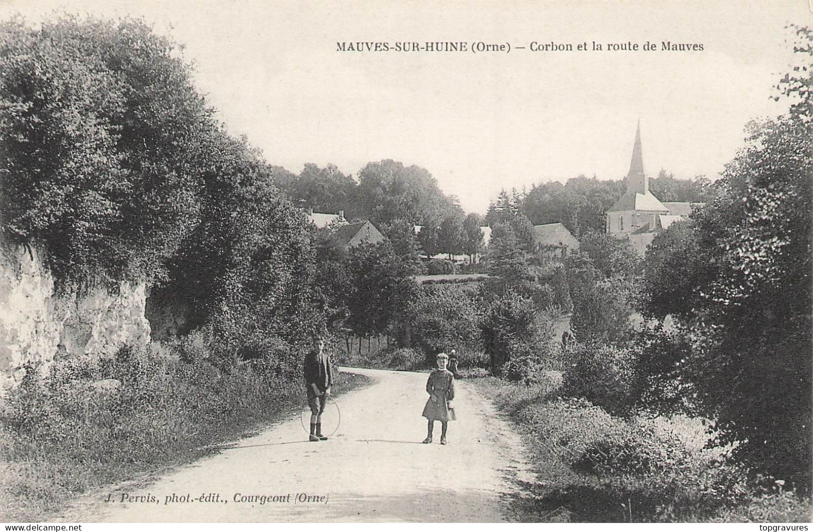 61  Mauves Sur Huine -(Orne) - Corbon Et La Route De Mauves - Andere & Zonder Classificatie