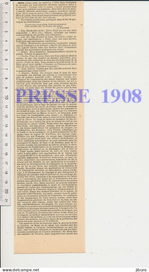 7 vues Planches début 20° siècle Minéraux Minéralogie Métier mineur Puits forage Mine charbon Lampe Perforateur VP146/2