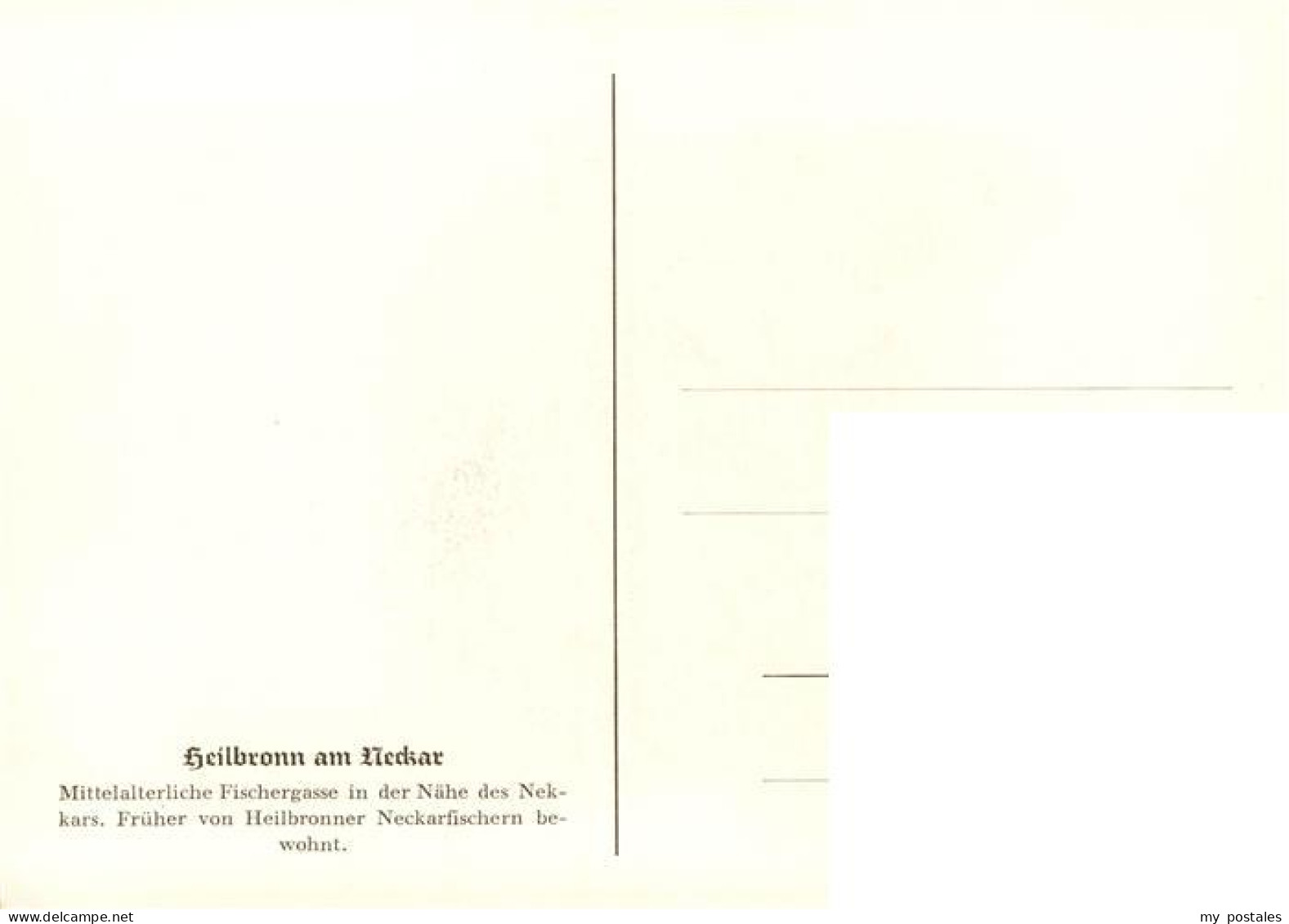 73885195 Heilbronn Neckar Alte Fischergasse Kuenstlerkarte Heilbronn Neckar - Heilbronn