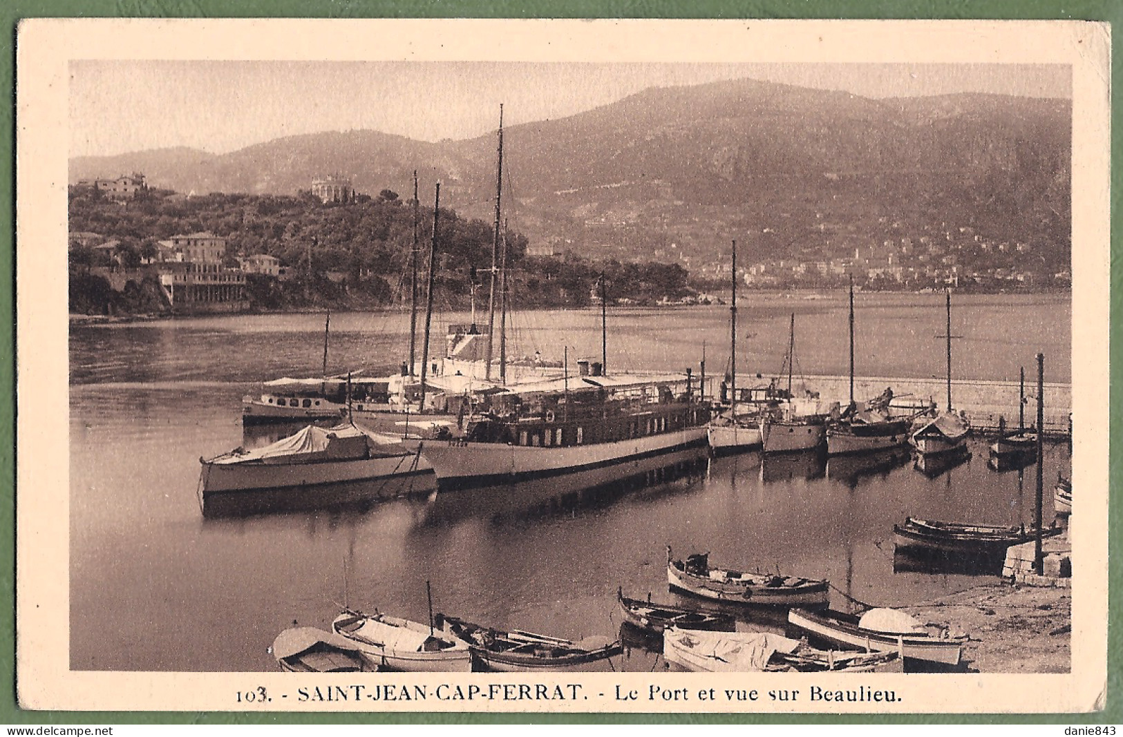 CPA  - ALPES MARITIMES - SAINT JEAN CAP FERRAT - LE PORT - Barques, Petits Voiliers Et Yachts - Saint-Jean-Cap-Ferrat