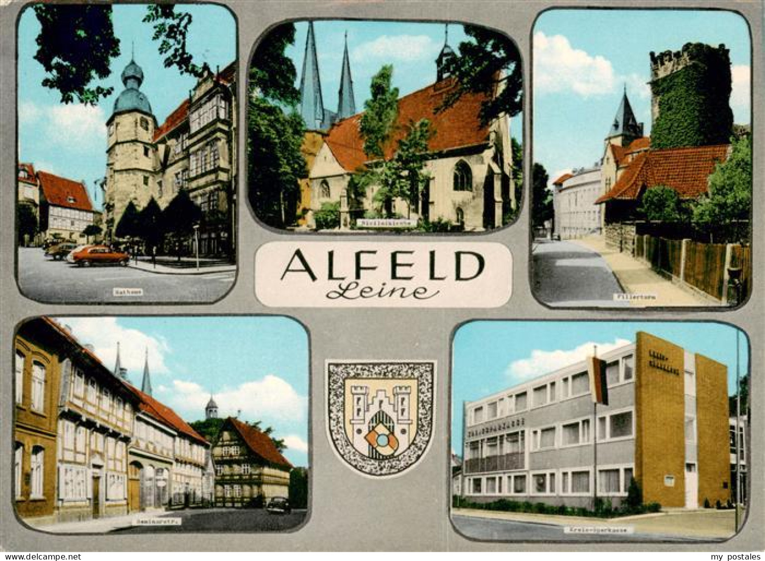73885188 Alfeld Leine Rathaus Seminarstrasse Nicolaikirche Fillerturm Kreisspark - Alfeld