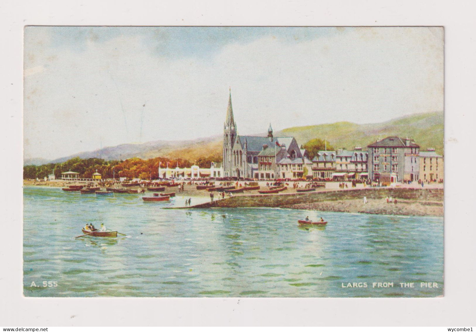 SCOTLAND - Largs From The Pier Unused Vintage Postcard As Scans - Ayrshire