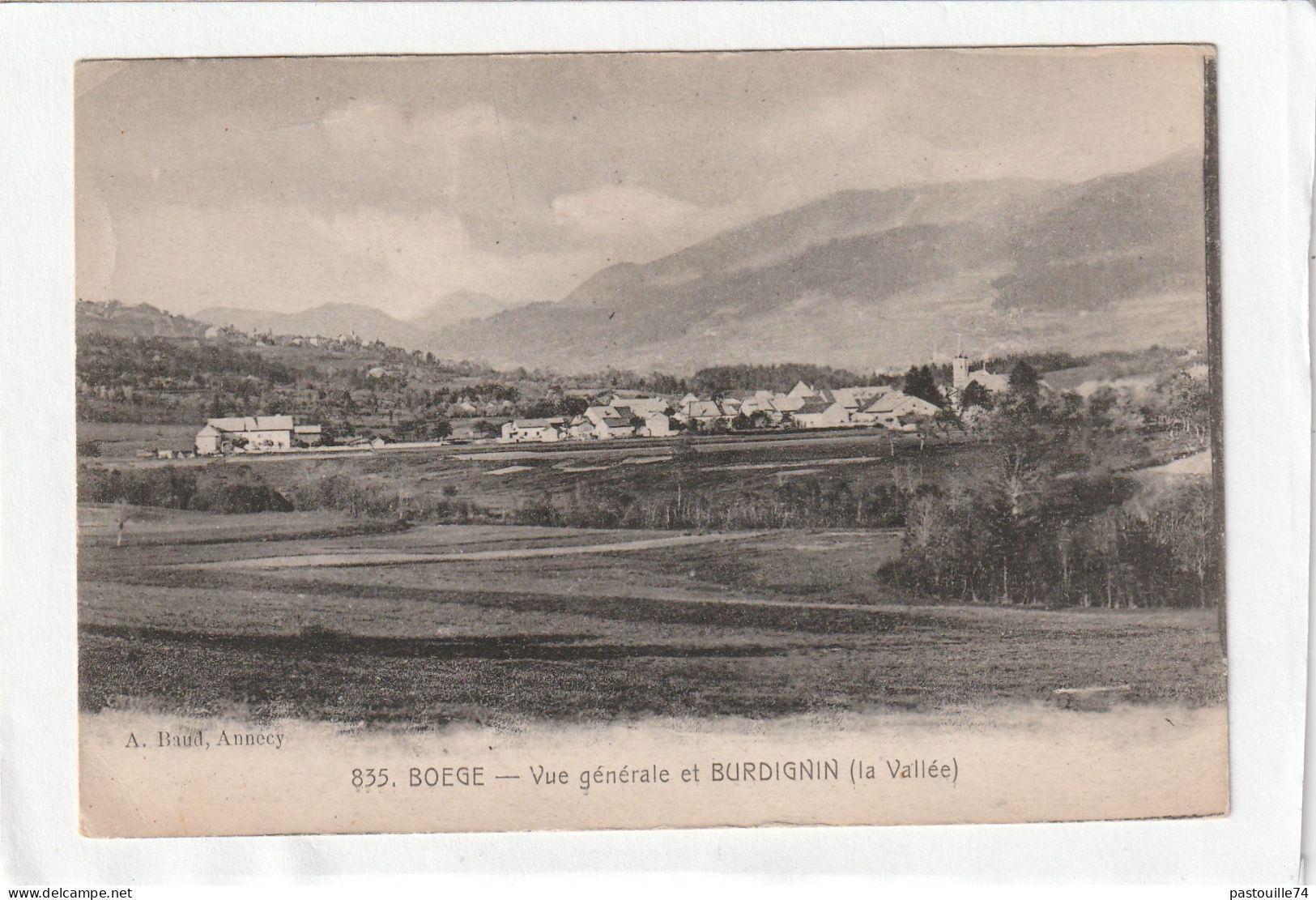 CPA :  14 X 9  -  BOËGE  -  Vue Générale Et  BURDIGNIN  ( La Vallée) - Boëge