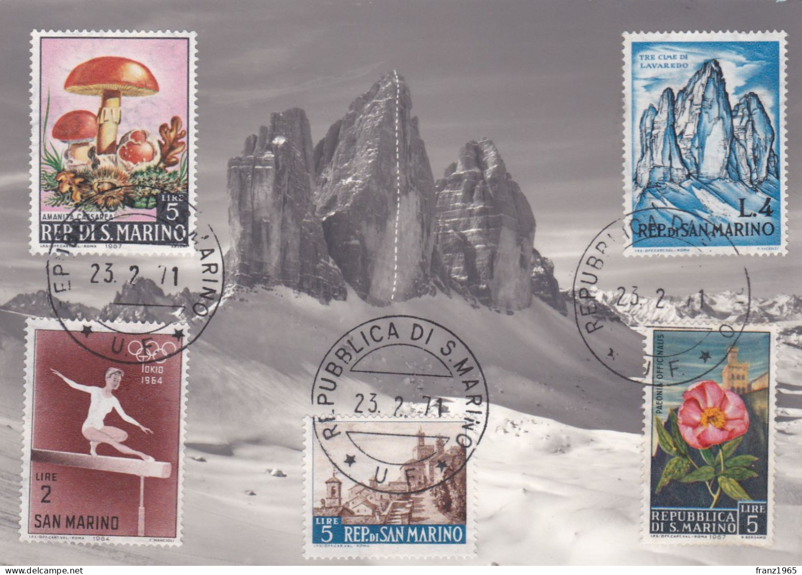 Tre Cime Di Lavaredo - 1971 - Lettres & Documents