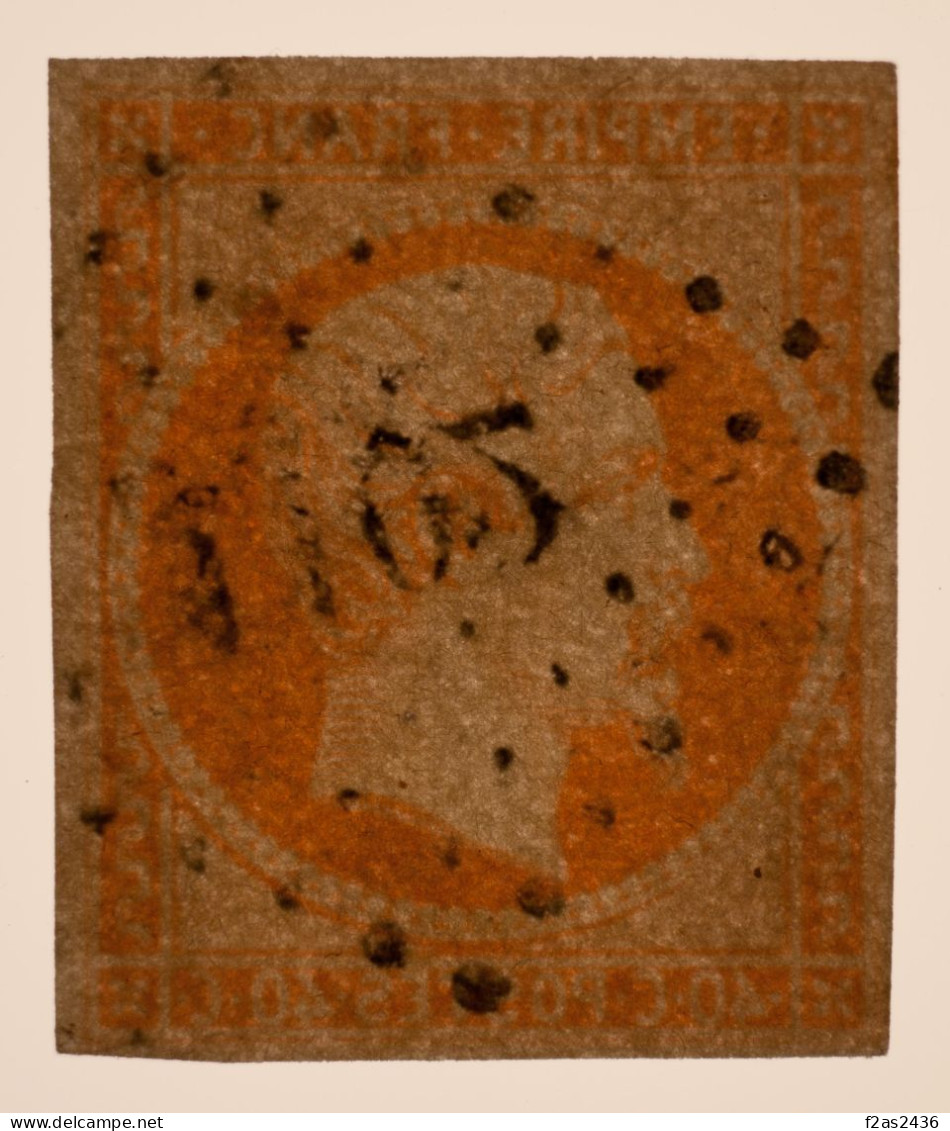 1853 - Napoléon 40c. Orange YT 16 - PC1102 Dijon (20) Cote 22€ - 1853-1860 Napoléon III.