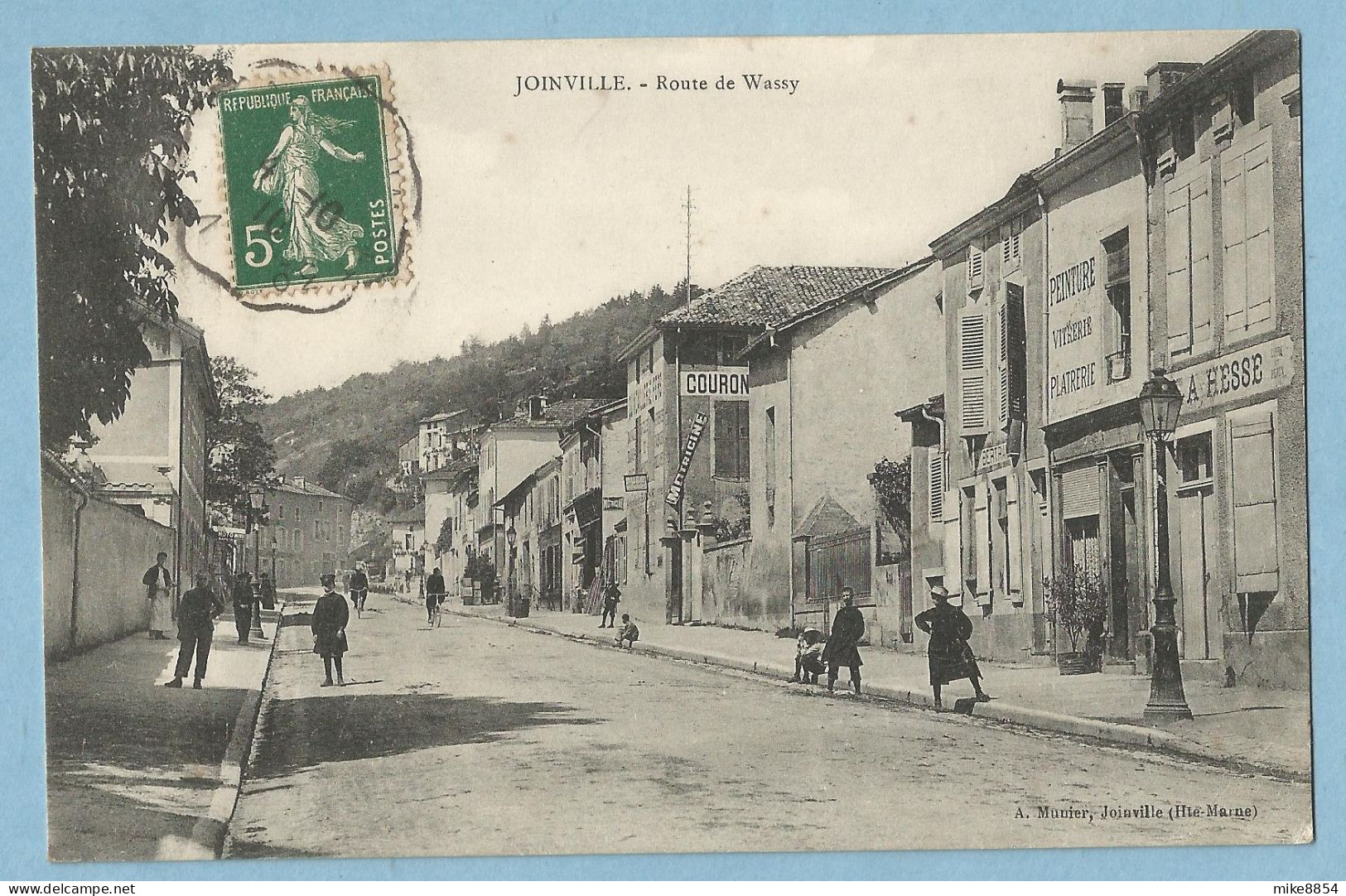 1903 CPA  JOINVILLE  (Haute-Marne)   Route De Wassy - PLATRERIE PEINTURE VITRERIE - Animation  ++++++ - Joinville