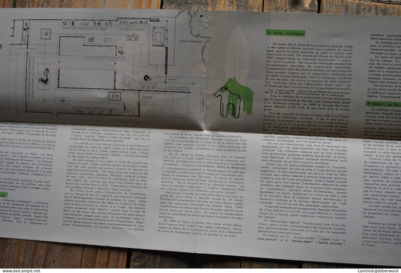EXPO 58 Exposition Universelle De Bruxelles 1958 Dépliant Pavillon Du Japon Vie Industrie Histoire - Sammlungen