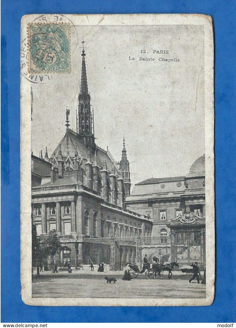 CPA - 75 - Paris - La Sainte Chapelle - Animée - Circulée - Autres Monuments, édifices
